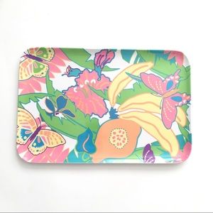 90s Melamine Ware Tropical Sandwich Tray Platter